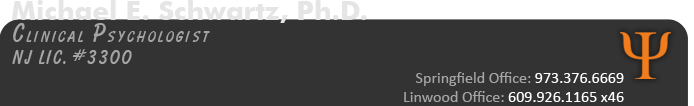 Michael E. Schwartz, Ph.D. Clinical Psychologist NJ